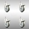 Service Caster 5 Inch 316SS Gray Polyurethane Wheel Swivel 1/2 Inch Stem Caster Set Lock Brake SCC-SS316TSTTL20S514-PPUB-121315-4 - alternate 1